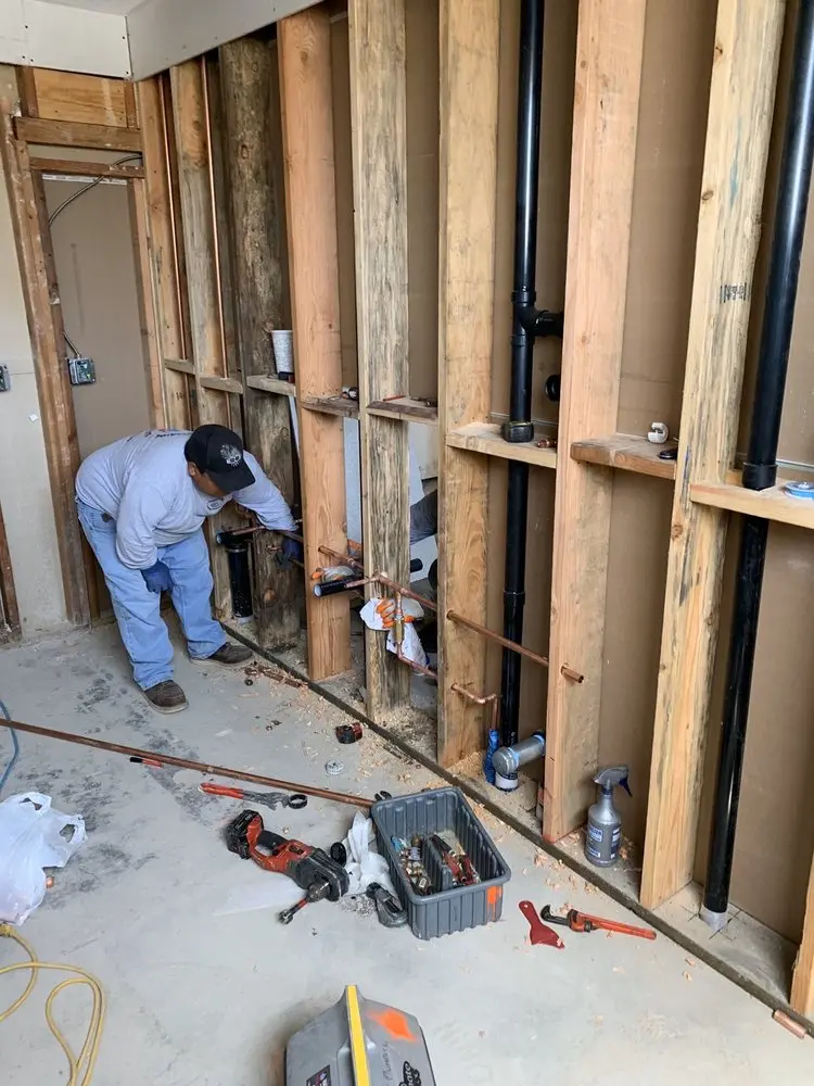 Commercial rough-in plumbing for Gas Line Repair in Amherst